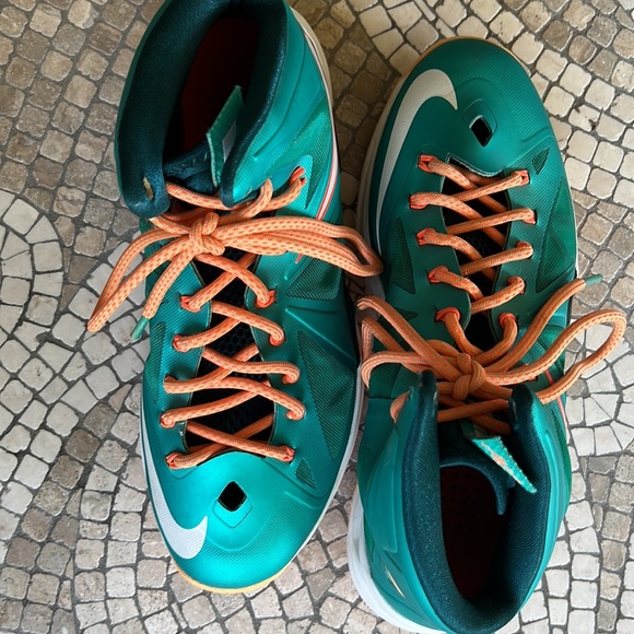 Miami Dolphin Nike Lebron size IS size 8 - Picture 12 of 13